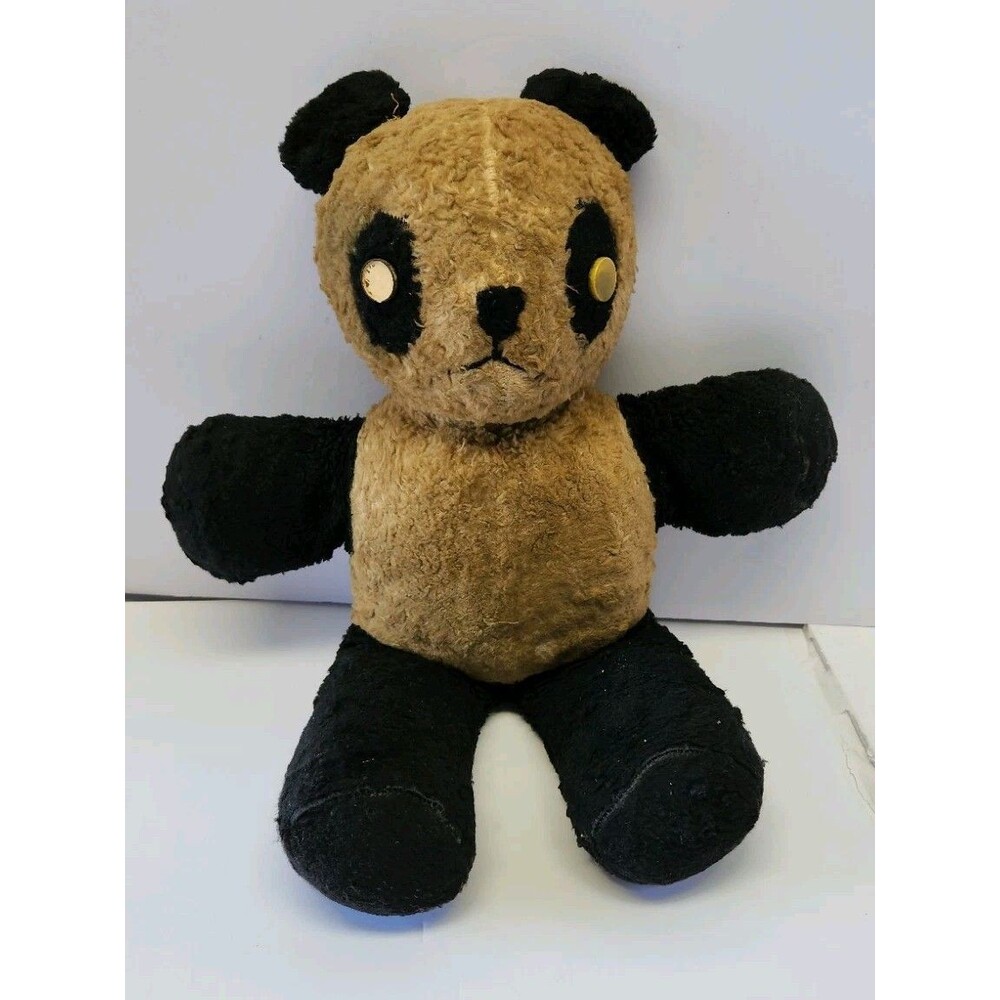 1930’s-1950's* Small Stuffed Panda Bear Vintage